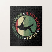 Motivatie baseball team waarden legpuzzel (Verticaal)