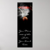 Motivatie Basketball-deur Poster (Voorkant)
