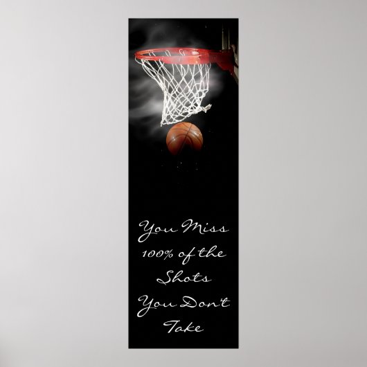 Motivatie Basketball-deur Poster (Voorkant)