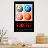 Motivatie Basketball Pop Art Poster (Keuken)