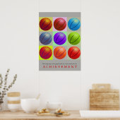 Motivatie Basketball Pop kunst bereiken Poster (Keuken)