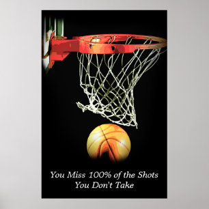 Motivatie Basketball Sport Poster