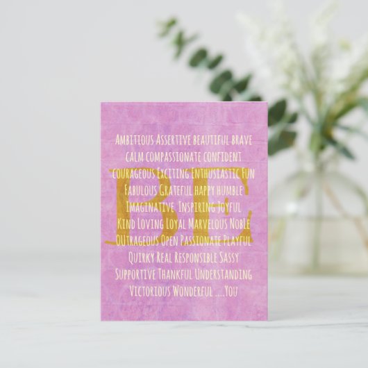 Motivatie BE-offerte Briefkaart (Staand voorkant)