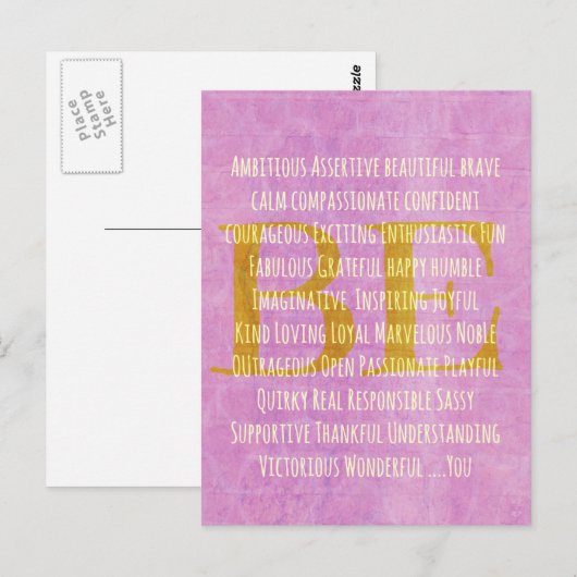 Motivatie BE-offerte Briefkaart (Voorkant / Achterkant)