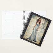 Motivatie Beauty Strength Quote Grijs Dagboek Planner (Display)