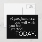 Motivatie begin vandaag Briefkaart (Voorkant / Achterkant)