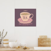 Motivatie beker voor de Positivity Tea Cup Citaat Poster (Keuken)