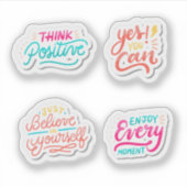 Motivatie belettering sticker set (Voorkant)
