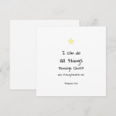 Motivatie bemoedigende bijbelvers citeren Kaart (Voorkant / Achterkant)