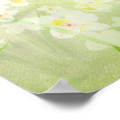 Motivatie bemoedigende Schrift met madeliefjes Poster (Hoek)