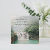 Motivatie bemoedigende Schrift met waterval Kaart (Staand voorkant)