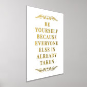 Motivatie ben je eigen prijsopgave Gold Folie Afdrukken (Laagn)