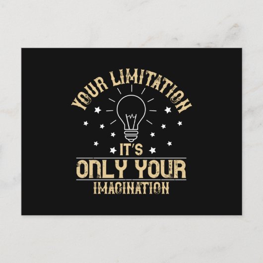 Motivatie - Beperking Is Verbeelding Briefkaart (Voorkant)