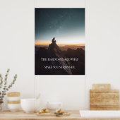 Motivatie berg lucht poster (Keuken)