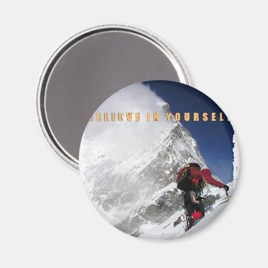 Motivatie bergbeklimmer magneet (Voorkant / Achterkant)