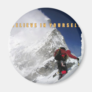Motivatie bergbeklimmer magneet