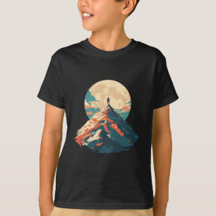 Motivatie Bergtop Klimmen Design - Natuur T-shirt