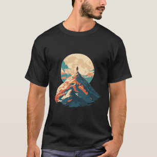 Motivatie Bergtop Klimmen Design - Natuur T-shirt