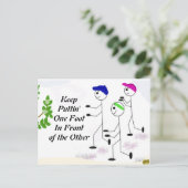 Motivatie bericht briefkaart (Staand voorkant)