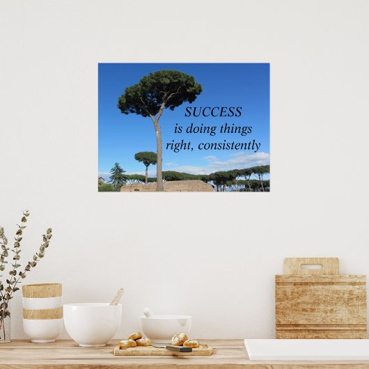 Motivatie bericht succes poster (Keuken)