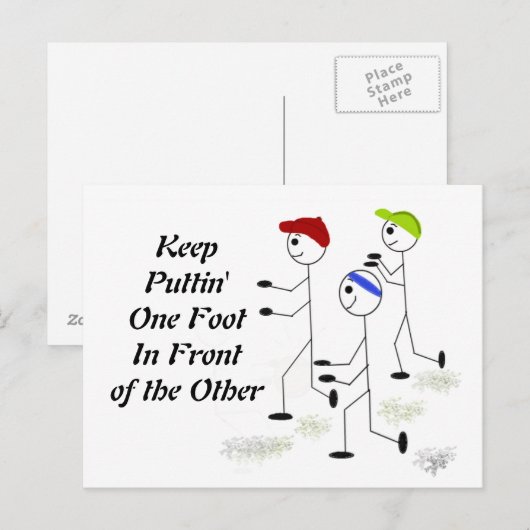 Motivatie bericht uitvoeren briefkaart (Voorkant / Achterkant)