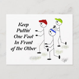 Motivatie bericht uitvoeren briefkaart