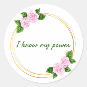 motivatie bevestigend werk ronde sticker