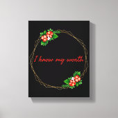 motivatie bevestiging van leven canvas afdruk (Voorkant)