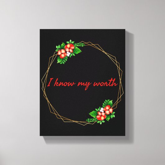 motivatie bevestiging van leven canvas afdruk (Voorkant)