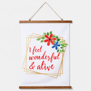 motivatie bevestiging van zelfliefde en leven hangend wandkleed