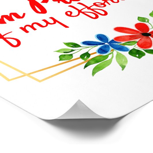 motivatie bevestiging voor harde werknemers poster (Hoek)