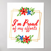 motivatie bevestiging voor harde werknemers poster (Voorkant)