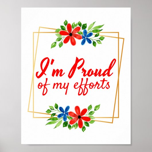 motivatie bevestiging voor harde werknemers poster (Voorkant)