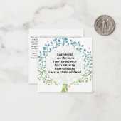 Motivatie bevestigingskaarten notitiekaartje (Voorkant / Achterkant in situ)