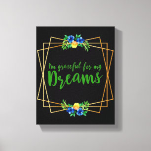 motivatie beweringen voor het leven en de zelflief canvas afdruk