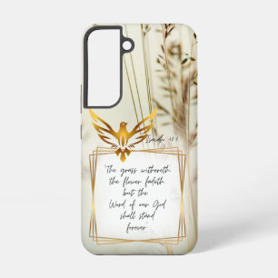 Motivatie Bijbel Natuur Gras Symbolische Duif Samsung Galaxy Hoesje