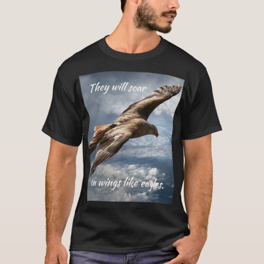 Motivatie Bijbelprijsopgave oplopend Eagle T-shirt (Voorkant)
