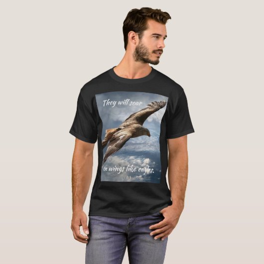 Motivatie Bijbelprijsopgave oplopend Eagle T-shirt (Voorkant volledig)