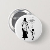 Motivatie Bijbelscriptie Psalm Quote Ronde Button 5,7 Cm (Voorkant /achterkant)