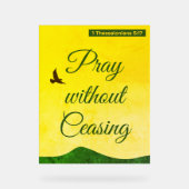 Motivatie Bijbeltekst over het gebed Acryl Bord (Voorkant)