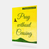 Motivatie Bijbeltekst over het gebed Acryl Bord (Hoek)