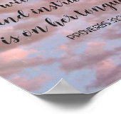 Motivatie Bijbelverse pasteidoeken Foto Poster (Hoek)