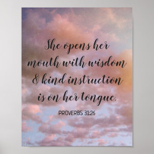 Motivatie Bijbelverse pasteidoeken Foto Poster