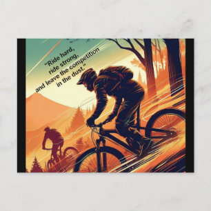 Motivatie bike, fiets, fietsen, sport, hobby briefkaart