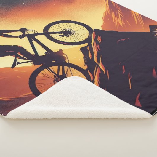 Motivatie bike, fiets, fietsen, sport, hobby sherpa deken (3/4)