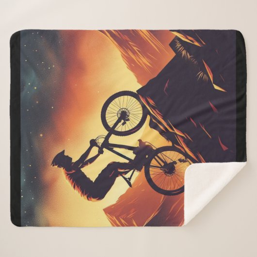 Motivatie bike, fiets, fietsen, sport, hobby sherpa deken (Voorkant (horizontaal))
