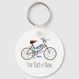 Motivatie bike, fiets, fietsen, sport, hobby sleutelhanger