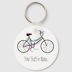 Motivatie bike, fiets, fietsen, sport, hobby sleutelhanger