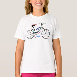 Motivatie bike, fiets, fietsen, sport, hobby t-shirt