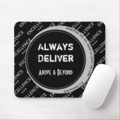 Motivatie Black Grey Custom ALTIJD LEVERT Muismat (Met muis)